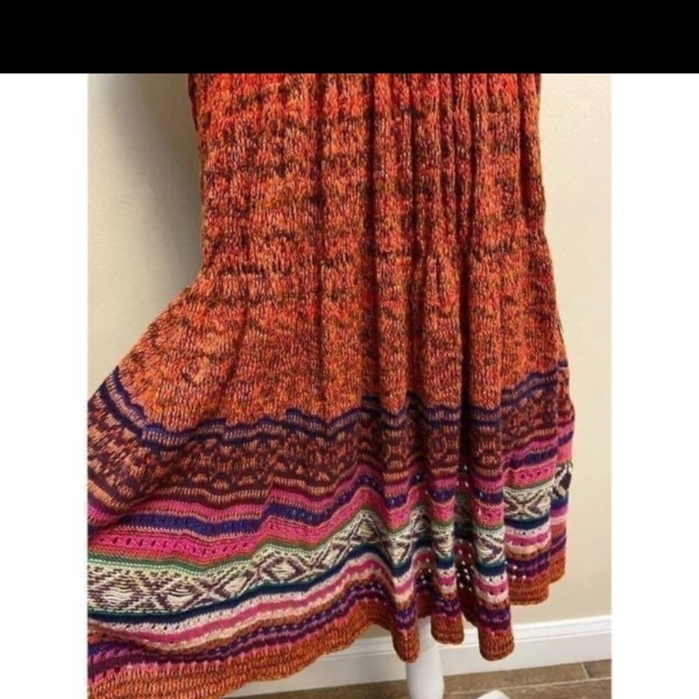 Free People Colorful Knit mini dress sleeveless XS NWT - Picture 3 of 8